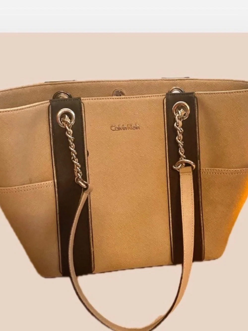 Calvin Klein Leather Tote